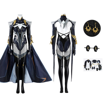 Marvel Rivals Storm Cosplay Costume Black Leather Halloween Suit Becostume